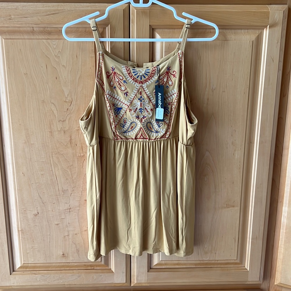 NWT Annabelle Embellished Tank Top